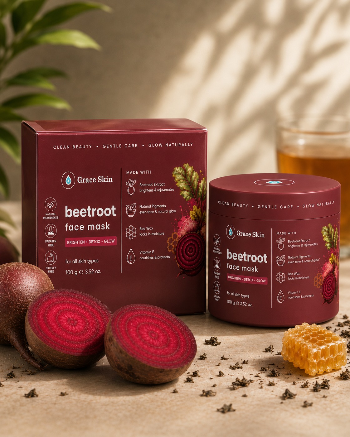 Grace Beetroot Face Mask